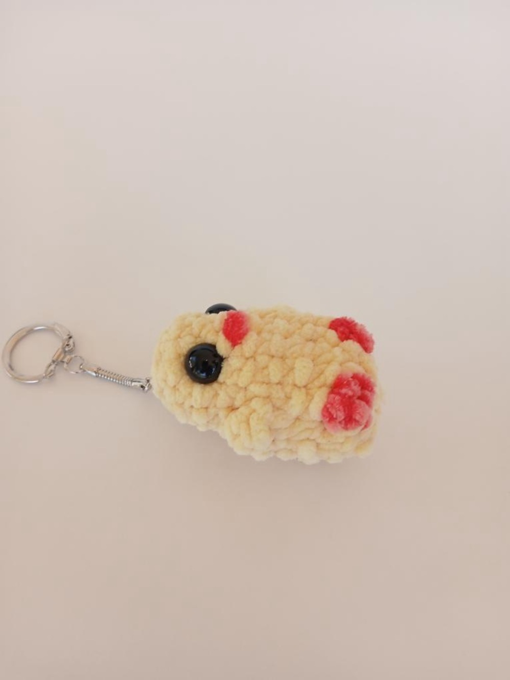 Handmade crochet duck stuffed keychain - Picture 4 of 5